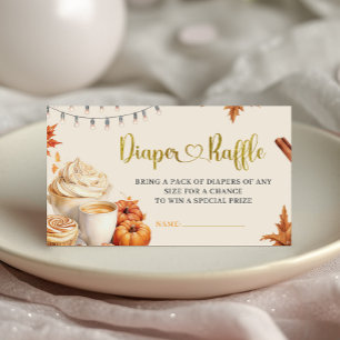 Carte D'accompagnement Le Citrouille d'automne brasse le Baby shower du c