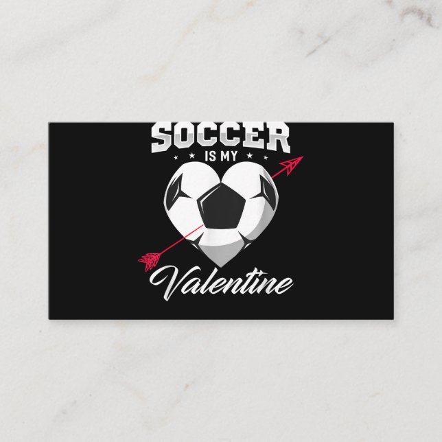 Carte D'accompagnement Le Football Est Ma Chemise Valentine Football Sain (Devant)