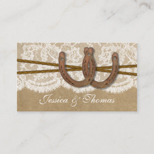 Carte D'accompagnement Le site de la collection Kraft, Lace & Horseshoe