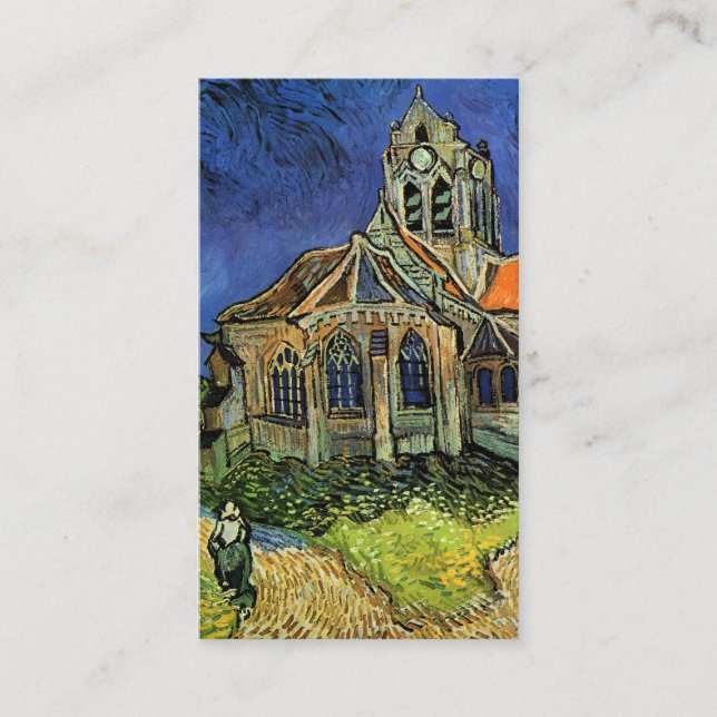 Carte D'accompagnement L'église d'Auvers de Vincent van Gogh Mariage (Devant)
