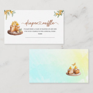 Carte D'accompagnement Lemon Cakes baby shower d'aquarelle tombole de cou