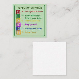 Carte D'accompagnement Les ABC du salut