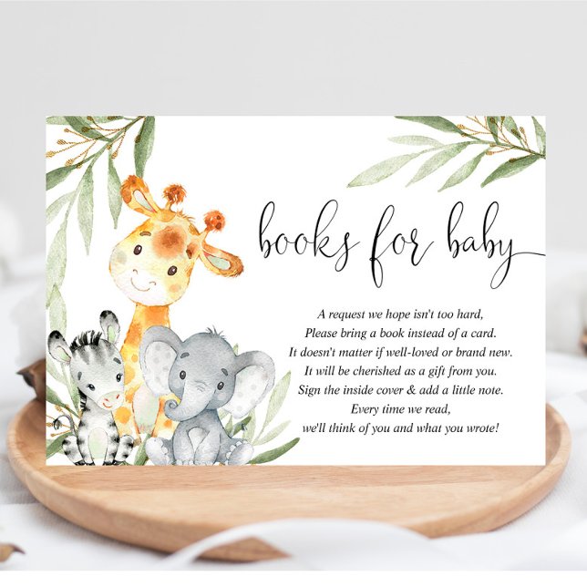 Carte D'accompagnement Les animaux mignons livre neutre genre au lieu de  (Créateur téléchargé)