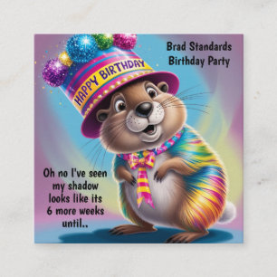 Carte D'accompagnement les couleurs psychédéliques de la marmotte voient