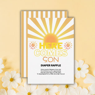 Carte D'accompagnement Les Grandes Têtes Jaunes Ici Vient Le Baby shower 