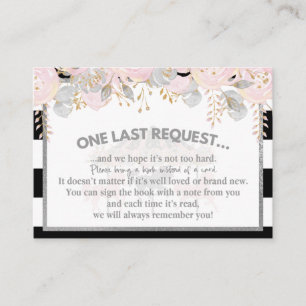 Carte D'accompagnement Les livres argentés roses de carrousel pour le