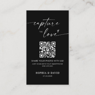 Carte D'accompagnement Les photos de mariage modernes capturent l'amour C