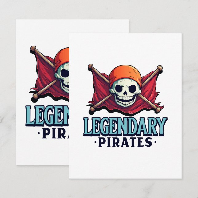 Carte D'accompagnement Les pirates légendaires (Devant / Derrière)