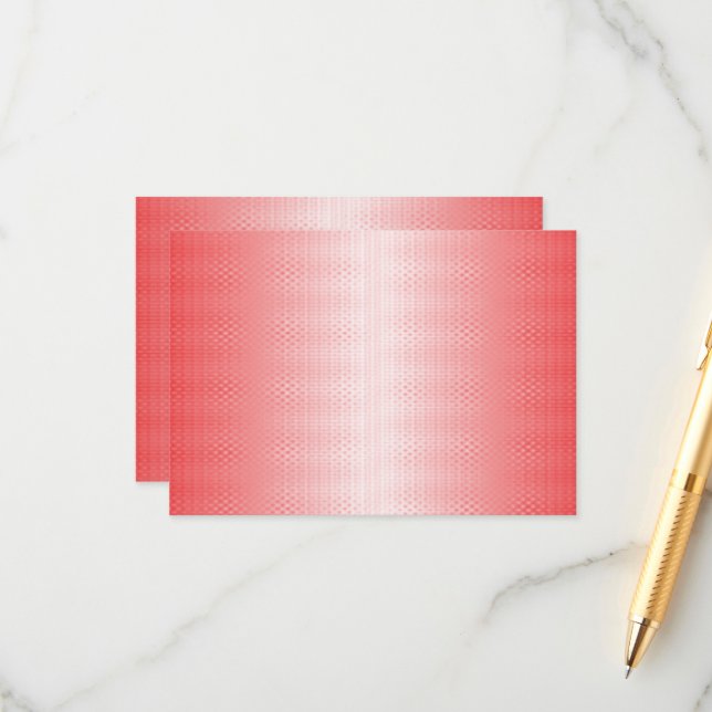 Carte D'accompagnement Les touches rouge, orange et rose se mélangent (Devant/Arrière en situation)