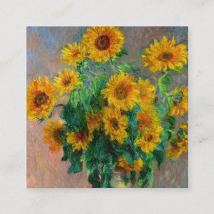 Carte D'accompagnement Les tournesols de Monet
