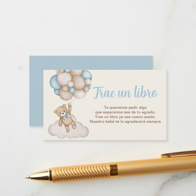 Carte D'accompagnement Libros para el bebé (Devant/Arrière en situation)