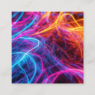 Carte D'accompagnement Lignes de néon