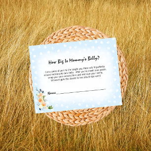 Carte D'accompagnement Lion Cub Blue Maman's Belly Taille Baby shower Jeu