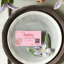 Liste de mariage avec code QR pour une fête prénup