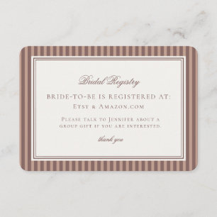 Carte D'accompagnement Liste de mariage Espresso Martini Love Brewing