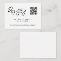 Liste de mariage personnalisée avec code QR Simple
