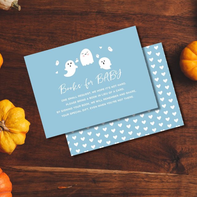 Carte D'accompagnement Little Boo Blue Boy Halloween Livres pour bébé (Créateur téléchargé)