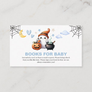 Carte D'accompagnement Little Boo Boy Boy Baby shower Book for baby Reque