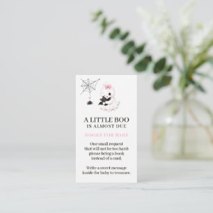 Carte D'accompagnement Little Boo Ghost   Fête prénatale d'Halloween pour
