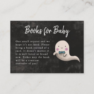 Carte D'accompagnement Little Boo Halloween Boy Baby shower Demande de ré
