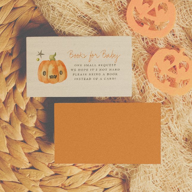 Carte D'accompagnement Little Boo Halloween Livres Citrouilles Pour Baby (Créateur téléchargé)