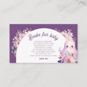 Carte D'accompagnement Little Boo violet Livres pour bébé billet