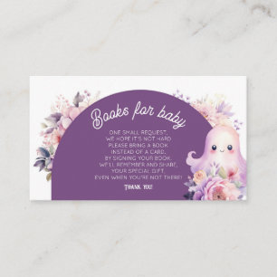 Carte D'accompagnement Little Boo violet Livres pour bébé billet