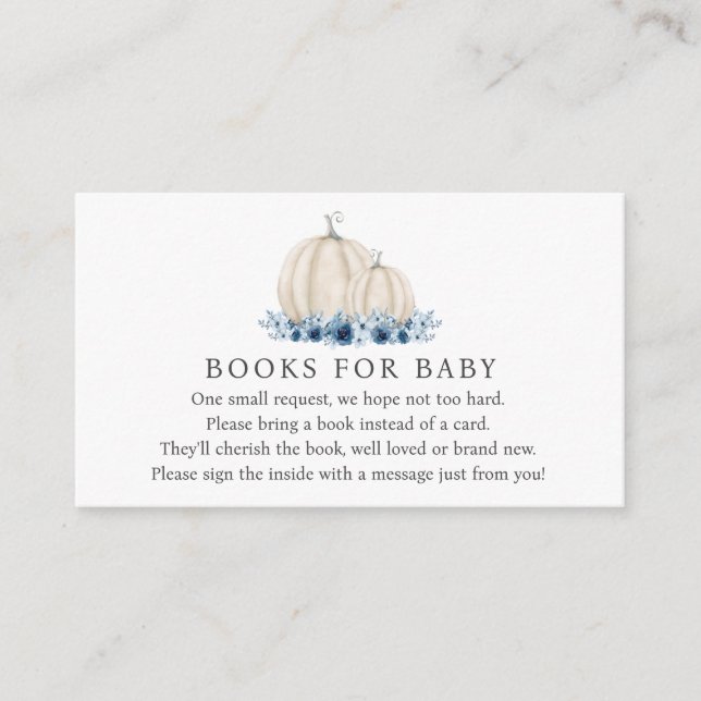 Carte D'accompagnement Little Citrouille Blue Baby Boy Books for Baby (Devant)