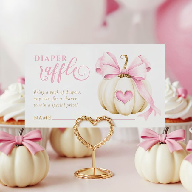 Carte D'accompagnement Little Citrouille est sur la route Diaper Raffle C (Créateur téléchargé)