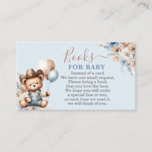 Carte D'accompagnement Little Cowboy Livres pour Baby Boy Card