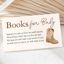 Little Cowboy Livres pour le Baby shower