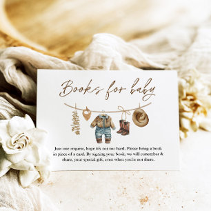 Carte D'accompagnement Little Cowboy, Wild West Rodeo Livres pour bébé