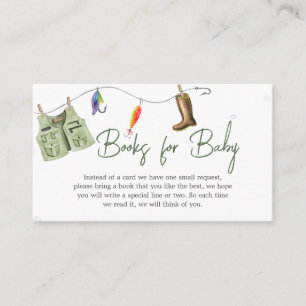 Carte D'accompagnement Little Fisherman Baby shower Livres pour bébé