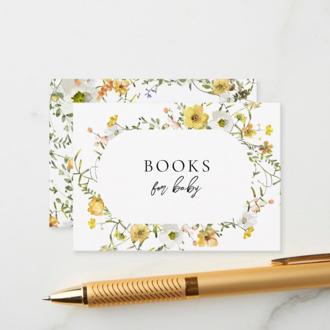 Carte D'accompagnement Little Honey Bee Books for Baby Baby shower (Devant/Arrière en situation)