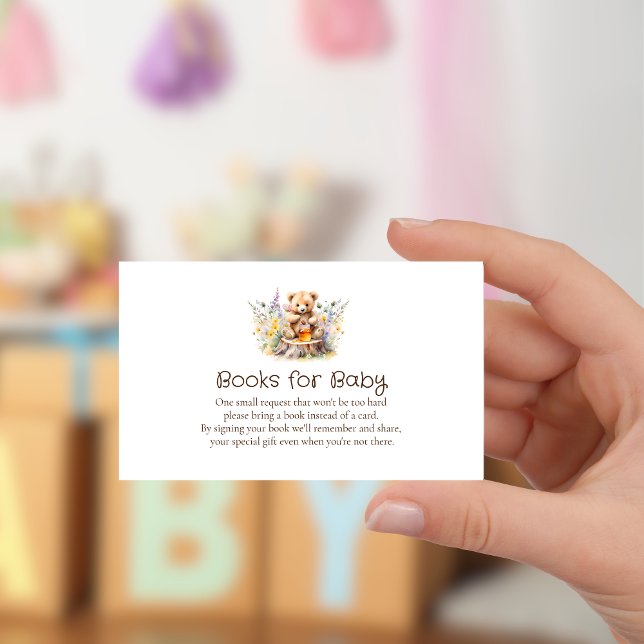 Carte D'accompagnement Little Honey sur le chemin Livres pour bébé Insert (Créateur téléchargé)