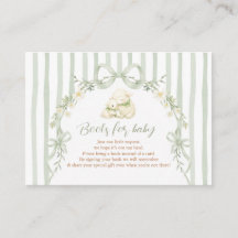 Little Lamb Books pour bébé Baby Shower Vert
