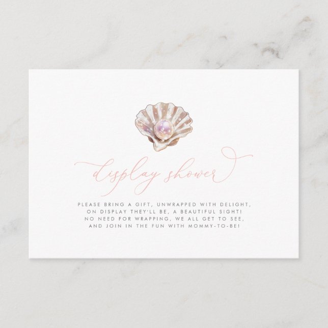 Carte D'accompagnement Little Pearl Books for Baby shower Book Request (Devant)