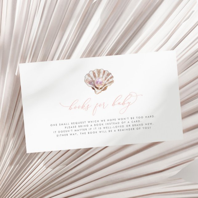 Carte D'accompagnement Little Pearl Books for Baby shower Book Request (Créateur téléchargé)