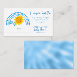 Carte D'accompagnement Little Ray of Sunshine Baby shower Déchets Raffle