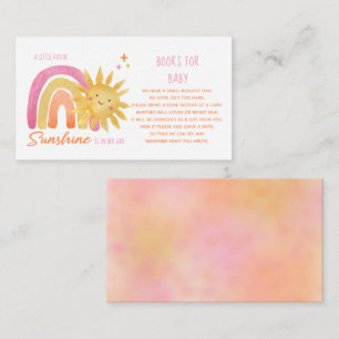 Carte D'accompagnement Little Ray of Sunshine Baby shower Livres pour béb