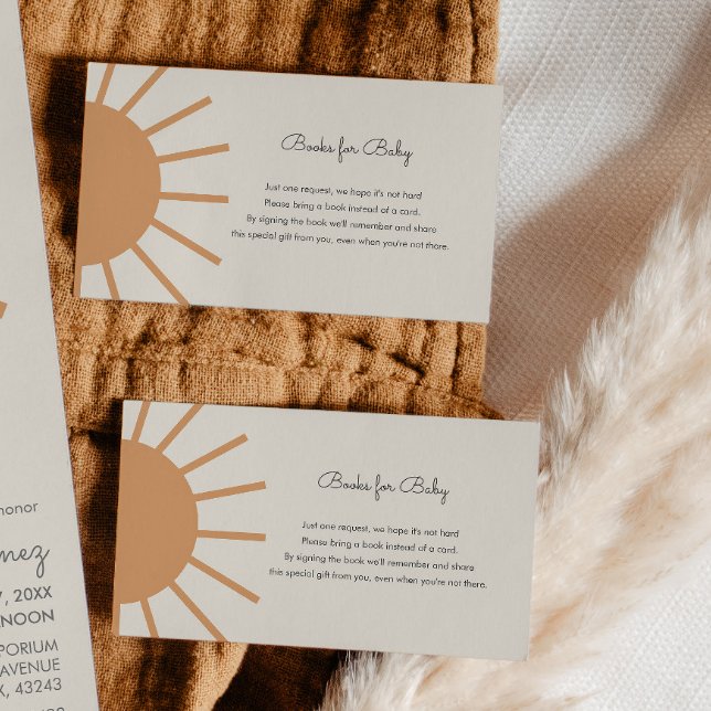 Carte D'accompagnement Little Ray of Sunshine Boho Books for Baby Enclosu (Créateur téléchargé)