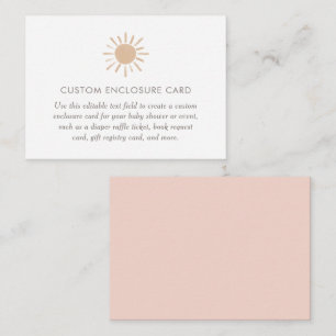 Carte D'accompagnement Little Ray of Sunshine Girl Baby shower