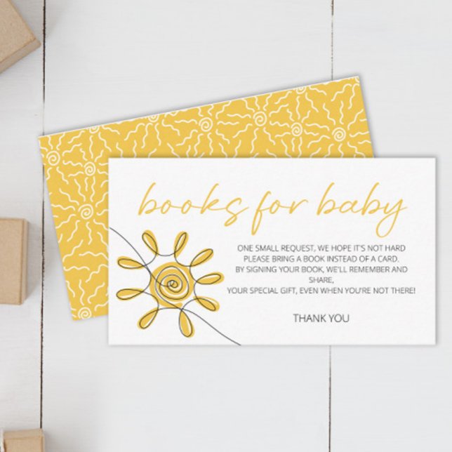 Carte D'accompagnement Little Ray Of Sunshine livres pour bébé billet (Créateur téléchargé)