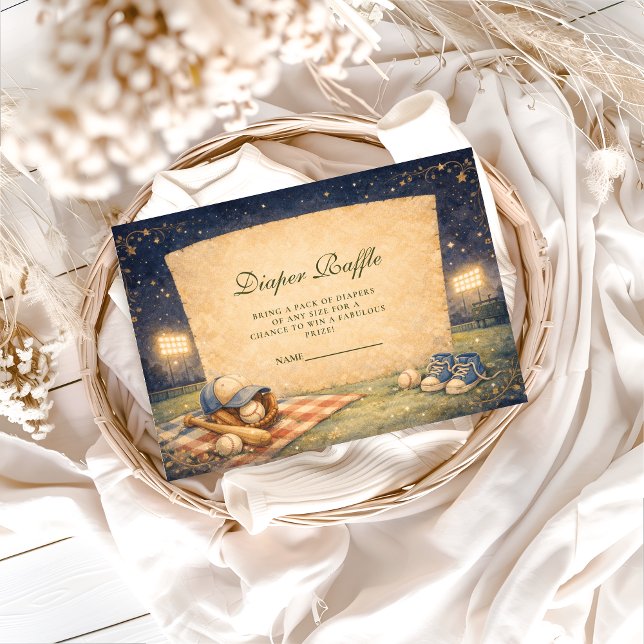 Carte D'accompagnement Little Slugger Baseball Diapper Raffle (Créateur téléchargé)