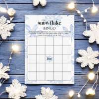 Little Snowflake Baby shower d'hiver Jeu de Bingo