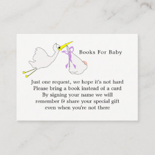 Carte D'accompagnement Livraison Spéciale Livraison Baby shower Livres Po