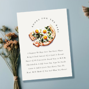 Carte D'accompagnement Livraison Spéciale Livres De Pizza Pour Baby showe