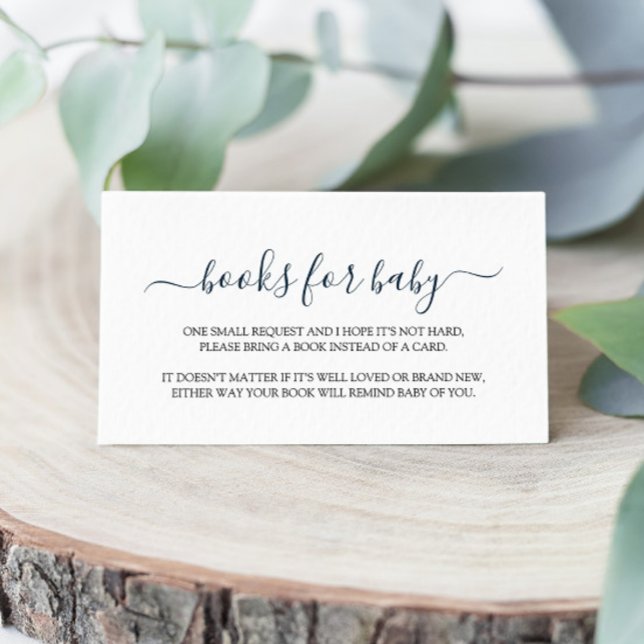 Carte D'accompagnement Livre Baby shower simple pour bébé (Créateur téléchargé)