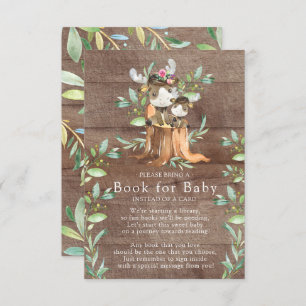 Carte D'accompagnement Livre de Baby shower Maman & Baby Moose pour Baby 