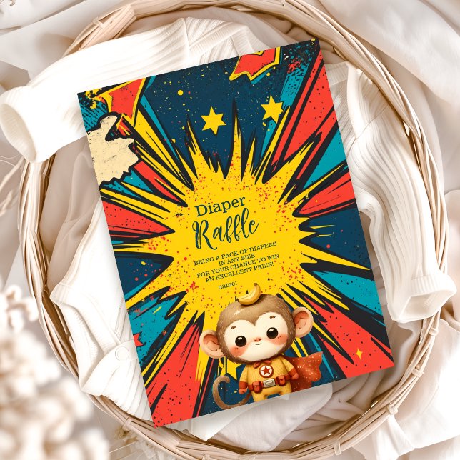 Carte D'accompagnement Livre de bande dessinée Superhero Garçon Baby Show (Créateur téléchargé)